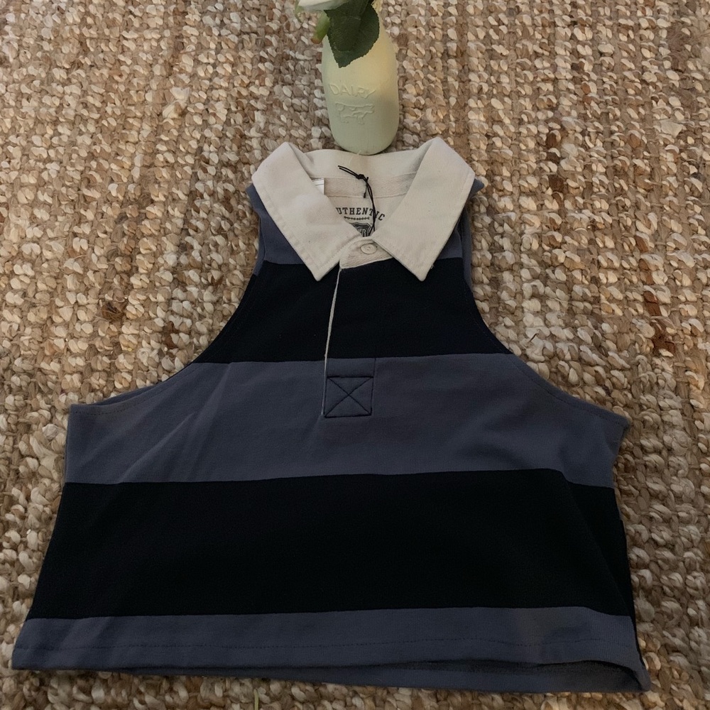 New Cute Eddie Bauer polo crop top